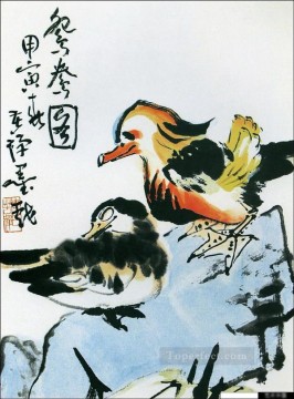 Li kuchan maindarin ducks traditional Chinese Oil Paintings